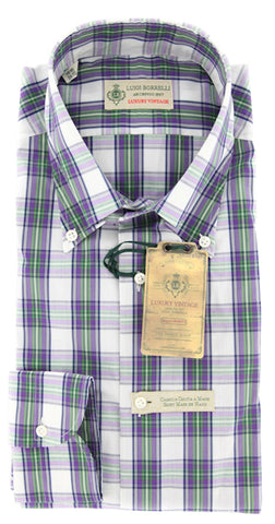 Luigi Borrelli Purple Shirt - Extra Slim