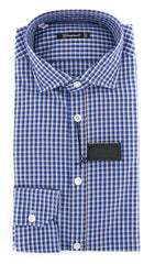 Giampaolo Blue Plaid Shirt - Extra Slim - (218TS147273FA) - Parent