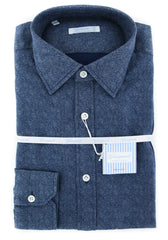 Giampaolo Navy Blue Paisley Shirt - Extra Slim - (618149673SE) - Parent