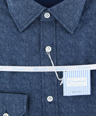Giampaolo Navy Blue Paisley Shirt - Extra Slim - (618149673SE) - Parent