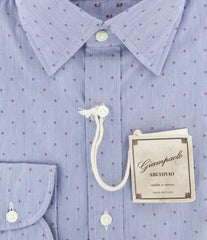 Giampaolo Light Blue Foulard Shirt - Extra Slim - (GP61817584RUGPT1) - Parent