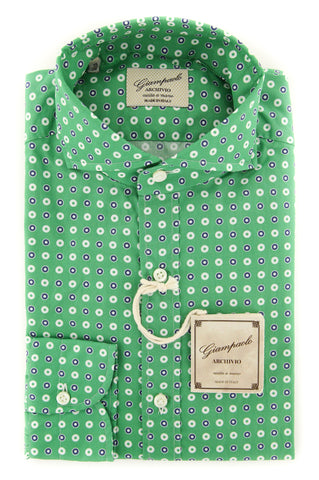 Giampaolo Green Shirt - Extra Slim