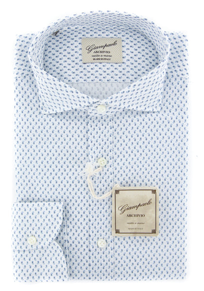Giampaolo Blue Paisley Shirt - Extra Slim - (GP618213275CLAUDPT1) - Parent
