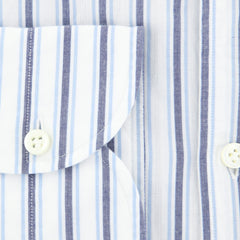 Giampaolo Dark Blue Striped Shirt - Extra Slim - (GP61825377CLAUDPT1) - Parent