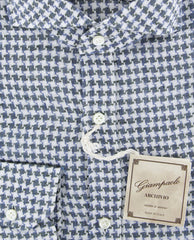 Giampaolo Gray Houndstooth Shirt - Extra Slim - (GP61826415FELIPT1) - Parent