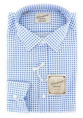 Giampaolo Blue Floral Shirt - Extra Slim - 15.75/40 - (GP61827147AL10PT1)