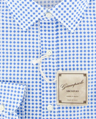 Giampaolo Blue Floral Shirt - Extra Slim - (GP61827147AL10PT1) - Parent