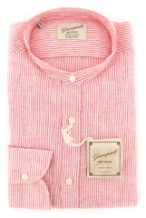 Giampaolo Red Striped Shirt - Extra Slim - 15.5/39 - (GP61859441ADAMPT1)