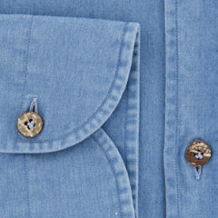 Giampaolo Blue Chambray Shirt - Extra Slim - (GP618517972FA24STPT1) - Parent