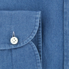 Giampaolo Blue Chambray Shirt - Extra Slim - (GP618TS51797NA35PT1) - Parent
