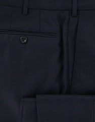 Incotex Navy Blue Solid Pants - Slim - 42/58 - (1AT03510393820)