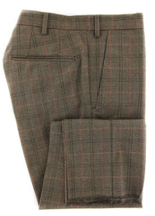 Incotex Brown Bird's Eye Wool Blend Pants - Slim - (894) - Parent