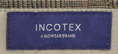 Incotex Brown Bird's Eye Wool Blend Pants - Slim - (894) - Parent
