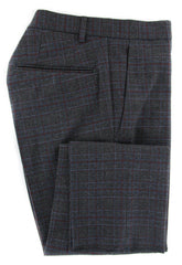 Incotex Dark Gray Check Cotton Blend Pants - Slim - (891) - Parent