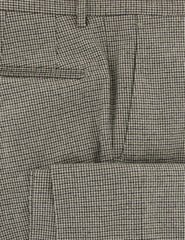 Incotex Beige Check Wool Blend Pants - Slim - (897) - Parent