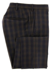 Incotex Brown Check Wool Pants - Slim - (891) - Parent