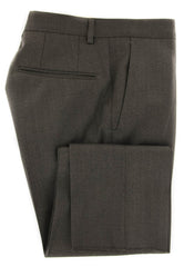 Incotex Brown Solid Wool Blend Pants - Slim - 36/52 - (889)