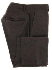 Incotex Brown Solid Wool Pants - Slim - (892) - Parent