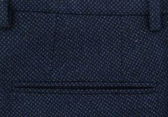 Incotex Dark Blue Bird's Eye Pants - Slim - (IN1113172) - Parent
