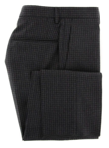 Incotex Charcoal Gray Check Pants - Slim - (IN1120173) - Parent