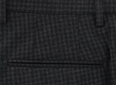 Incotex Charcoal Gray Check Pants - Slim - (IN1120173) - Parent