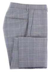 Incotex Navy Blue Micro-Houndstooth Wool Pants - Slim - (0I) - Parent