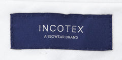 Incotex Navy Blue Micro-Houndstooth Wool Pants - Slim - (0I) - Parent