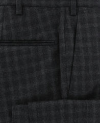 Incotex Charcoal Gray Window Pane Pants - Slim - (IN1120177) - Parent