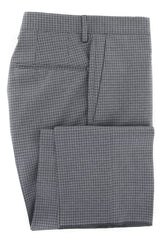 Incotex Gray Micro-Check Pants - Slim - 34/50 - (IN-S0T030-6404-910)