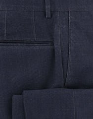 Incotex Navy Blue Melange Pants - Slim - (IN1121177) - Parent