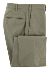 Incotex Olive Green Fancy Pants - Slim - 34/50 - (IN5701420)