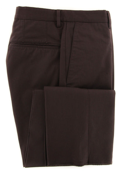 Incotex Caramel Brown Solid Pants - Slim - (IN1121171) - Parent