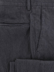 Incotex Charcoal Gray Solid Pants - Slim - (I13185) - Parent