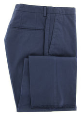 Incotex Navy Blue Solid Pants - Slim - 34/50 - (IN-S0W030-S4912-831)