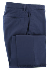 Incotex Navy Blue Solid Pants - Slim - 38/54 - (IN-S0W030-S5646-822)