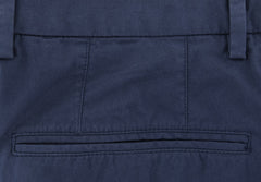 Incotex Navy Blue Solid Pants - Slim - (IN-S0W030-S5646-822) - Parent