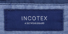Incotex Navy Blue Solid Pants - Slim - (IN-S0W030-S5646-831) - Parent