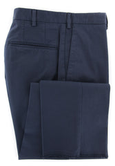 Incotex Navy Blue Solid Pants - Slim - 36/52 - (IN-S0W030-S6398-822)