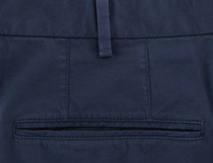 Incotex Navy Blue Solid Pants - Slim - (IN-S0W030-S6398-822) - Parent