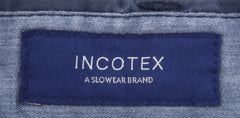 Incotex Navy Blue Solid Pants - Slim - (IN-S0W030-S6398-822) - Parent