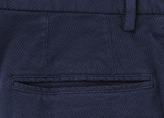 Incotex Blue Solid Cotton Blend Pants - Slim - (2B) - Parent