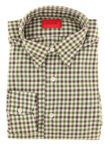 Isaia Green Shirt - Extra Slim