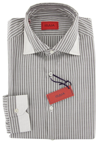 Isaia Brown Shirt - Extra Slim