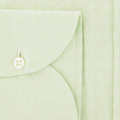 Isaia Light Green Solid Cotton Shirt - Extra Slim - (SN) - Parent