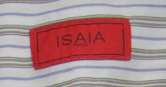 Isaia Light Brown Striped Cotton Shirt - Slim - (1Z) - Parent