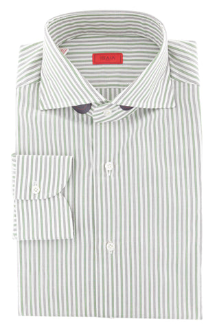 Isaia Green Shirt - Slim