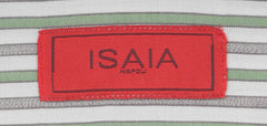 Isaia Green Striped Cotton Shirt - Slim - (257) - Parent