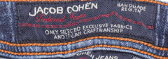 Jacob Cohën Blue Solid Cotton Blend Pants - Slim - (955) - Parent