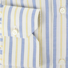 New Luigi Borrelli Yellow Casual Shirt – Size: 15.75 US
