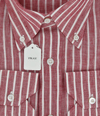 Fray White and Red Shirt Medium